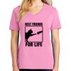 Ladies Core Cotton V Neck Tee Thumbnail