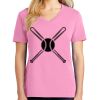 Ladies Core Cotton V Neck Tee Thumbnail
