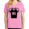 Ladies Core Cotton V Neck Tee Thumbnail