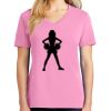 Ladies Core Cotton V Neck Tee Thumbnail