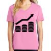 Ladies Core Cotton V Neck Tee Thumbnail