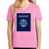 Ladies Core Cotton V Neck Tee Thumbnail