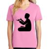 Ladies Core Cotton V Neck Tee Thumbnail