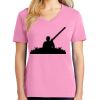 Ladies Core Cotton V Neck Tee Thumbnail