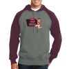 Raglan Colorblock Pullover Hooded Sweatshirt Thumbnail