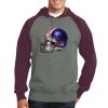 Raglan Colorblock Pullover Hooded Sweatshirt Thumbnail